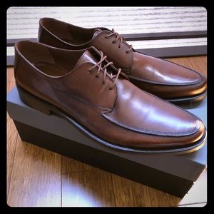 Johnston & Murphy Mitchum Mahogany Brown Shoes NIB